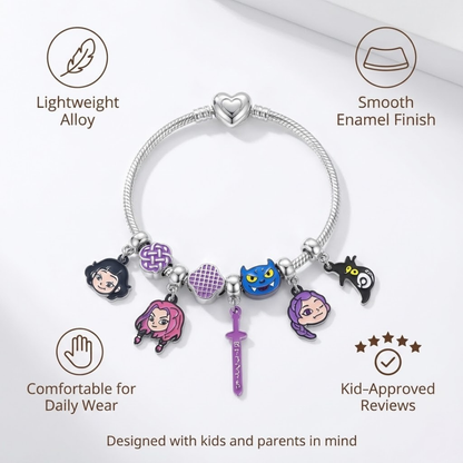 KPop Demon Hunters-Inspired Charm Bracelet