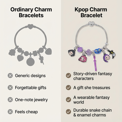 KPop Demon Hunters-Inspired Charm Bracelet