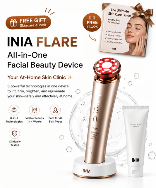 INIA FLARE™ 6-in-1 Facial Beauty & Skin Rejuvenation Device